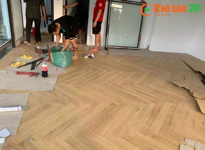 Sàn gỗ xương cá Clevel F687