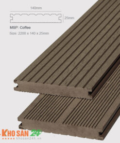 Thanh sàn gỗ ngoài trời đặc màu Coffee