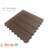 Vỉ sàn gỗ nhựa ngoài trời đặc màu Coffee