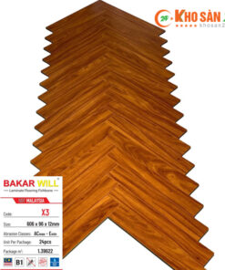 Sàn gỗ xương cá Bakar Will X3